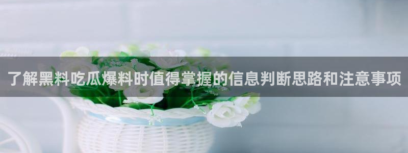 黑料网吃瓜网